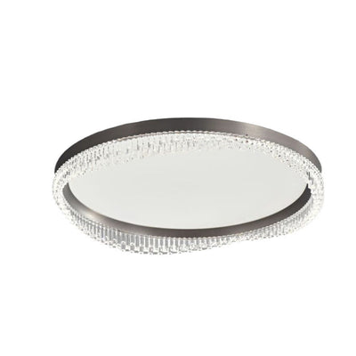 Modern Minimalist Round Aluminum Acrylic LED Flush Mount Ceiling Light For Bedroom