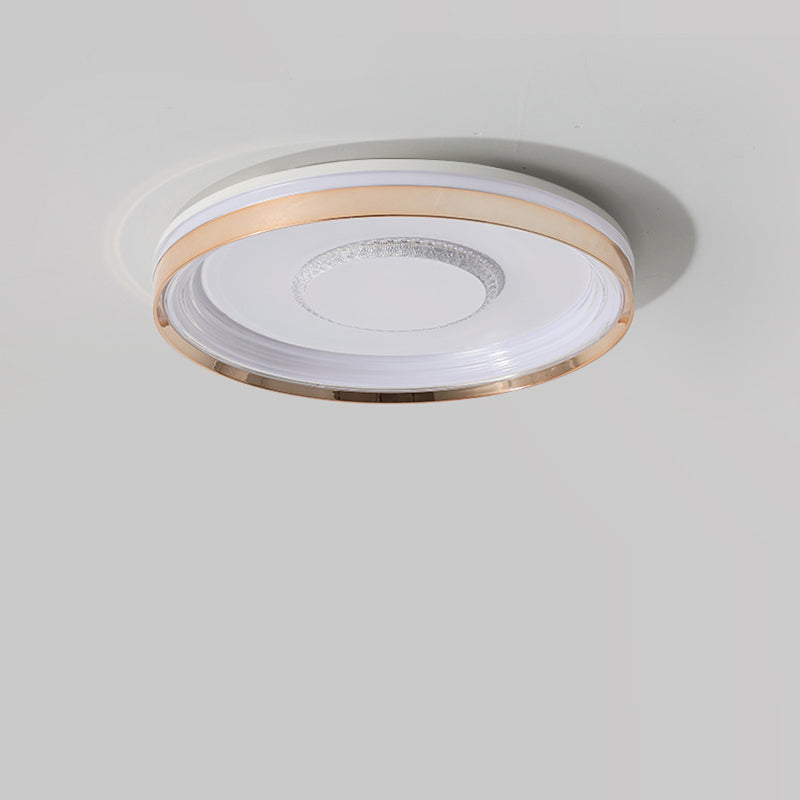 Moderne luxuriöse runde Metall-Acryl-LED-Deckenleuchte für das Schlafzimmer 