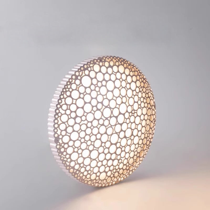 Zeitgenössische kreative Wabenrunde Eisen-Acryl-LED-Deckenleuchte für das Schlafzimmer 