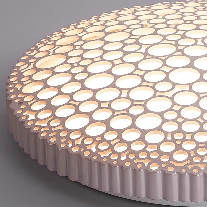Zeitgenössische kreative Wabenrunde Eisen-Acryl-LED-Deckenleuchte für das Schlafzimmer 