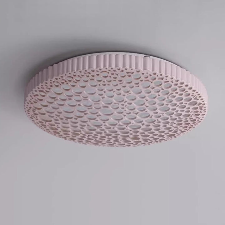 Zeitgenössische kreative Wabenrunde Eisen-Acryl-LED-Deckenleuchte für das Schlafzimmer 