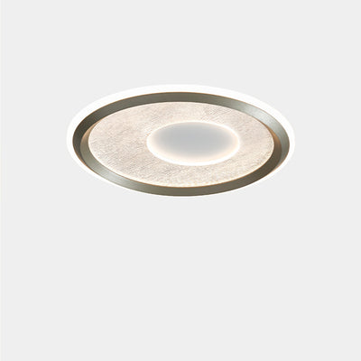 Contemporary Scandinavian Round Iron Aluminum Acrylic LED Flush Mount Ceiling Light For Bedroom