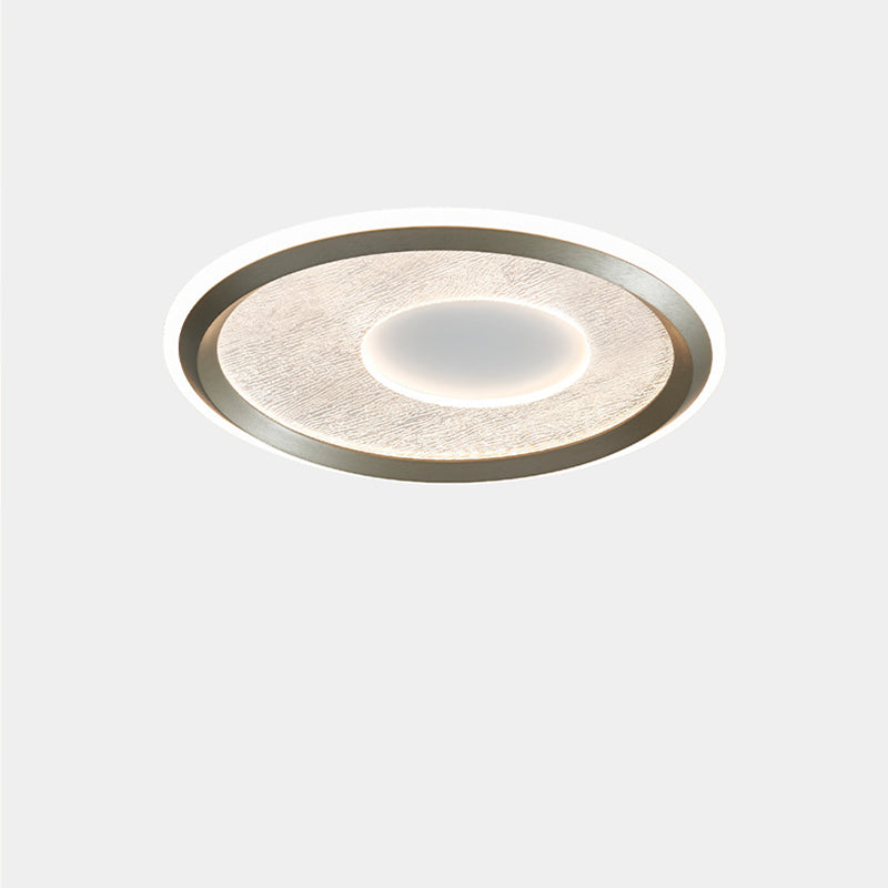 Contemporary Scandinavian Round Iron Aluminum Acrylic LED Flush Mount Ceiling Light For Bedroom