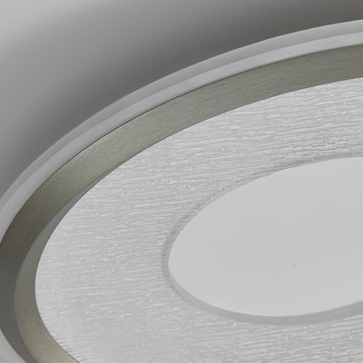 Contemporary Scandinavian Round Iron Aluminum Acrylic LED Flush Mount Ceiling Light For Bedroom