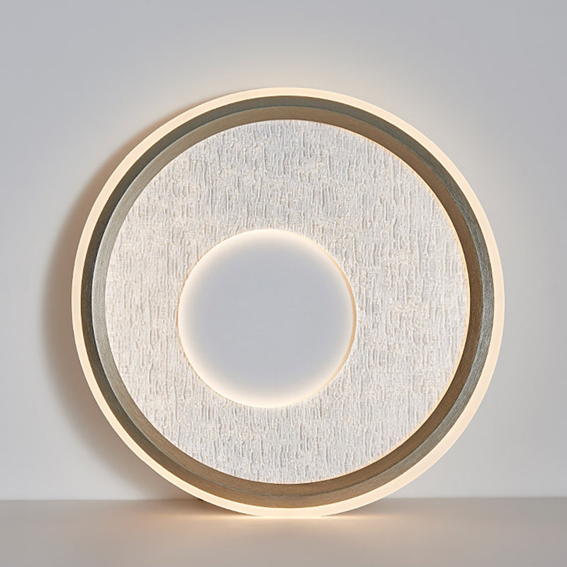 Contemporary Scandinavian Round Iron Aluminum Acrylic LED Flush Mount Ceiling Light For Bedroom