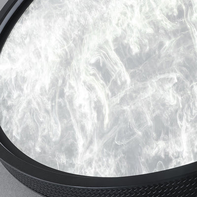 Modern Luxury Round Aluminum Leather LED Flush Mount Ceiling Light For Bedroom