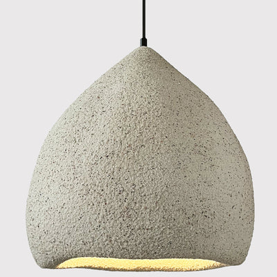 Traditional Japanese Dome High Density Polystyrene 1-Light Pendant Light For Living Room