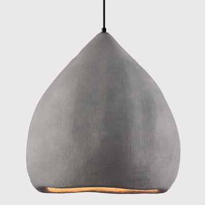 Traditional Japanese Dome High Density Polystyrene 1-Light Pendant Light For Living Room