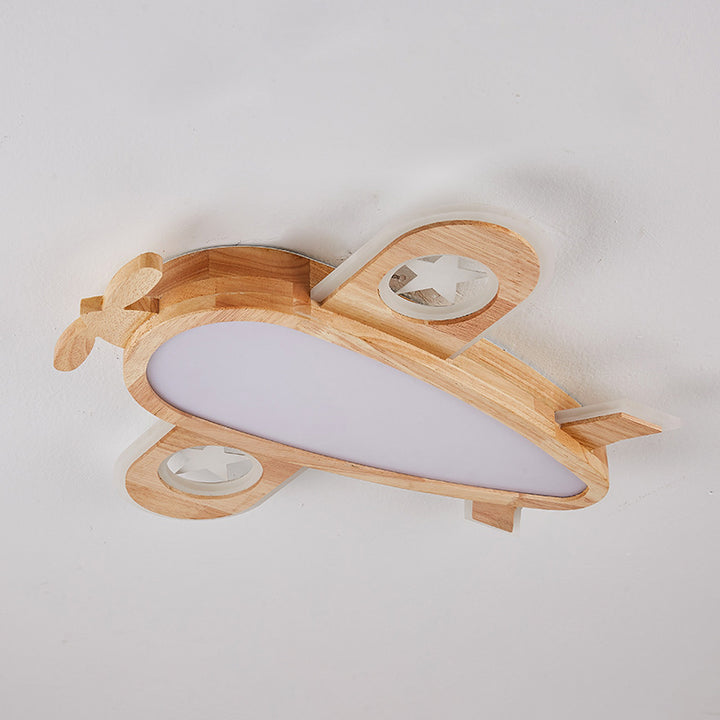 Moderne eklektische Kinder Cartoon Flugzeug Eisen Acryl LED Deckenleuchte für Schlafzimmer 