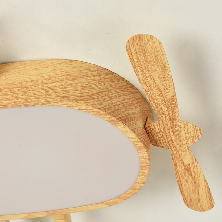 Moderne eklektische Kinder Cartoon Flugzeug Eisen Acryl LED Deckenleuchte für Schlafzimmer 
