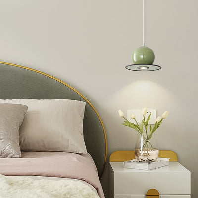 Modern Simplicity Sphere Iron 1-Light Pendant Light For Living Room