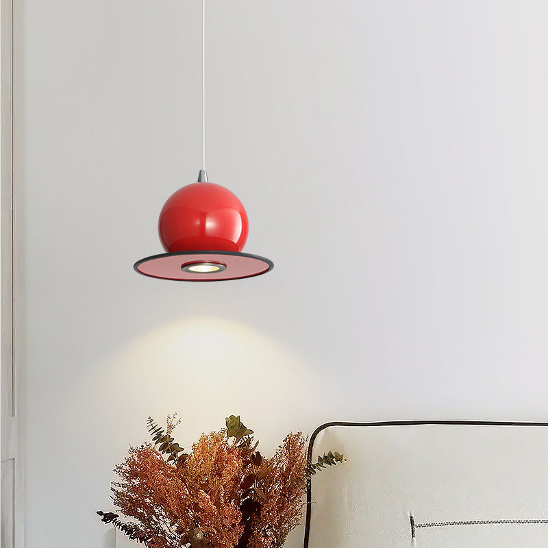 Modern Simplicity Sphere Iron 1-Light Pendant Light For Living Room