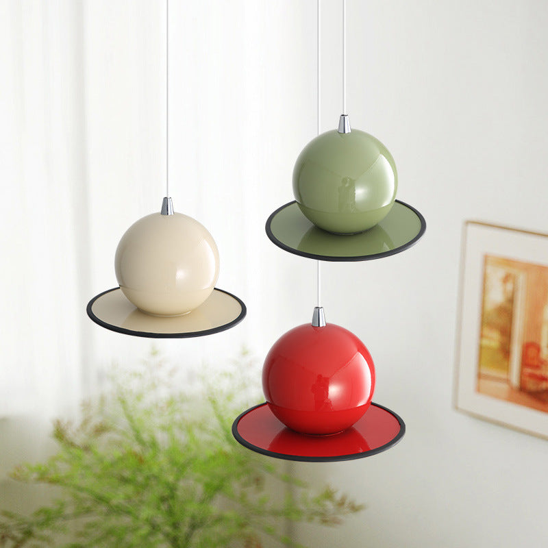 Modern Simplicity Sphere Iron 1-Light Pendant Light For Living Room