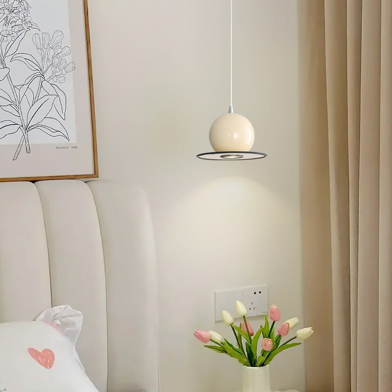 Modern Simplicity Sphere Iron 1-Light Pendant Light For Living Room
