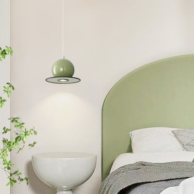 Modern Simplicity Sphere Iron 1-Light Pendant Light For Living Room