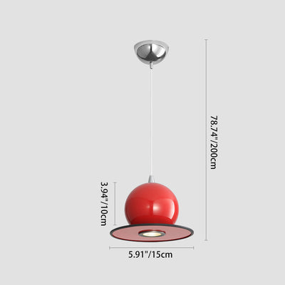 Modern Simplicity Sphere Iron 1-Light Pendant Light For Living Room