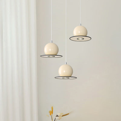 Modern Simplicity Sphere Iron 1-Light Pendant Light For Living Room