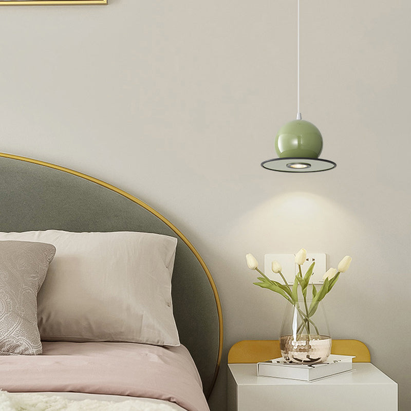 Modern Simplicity Sphere Iron 1-Light Pendant Light For Living Room