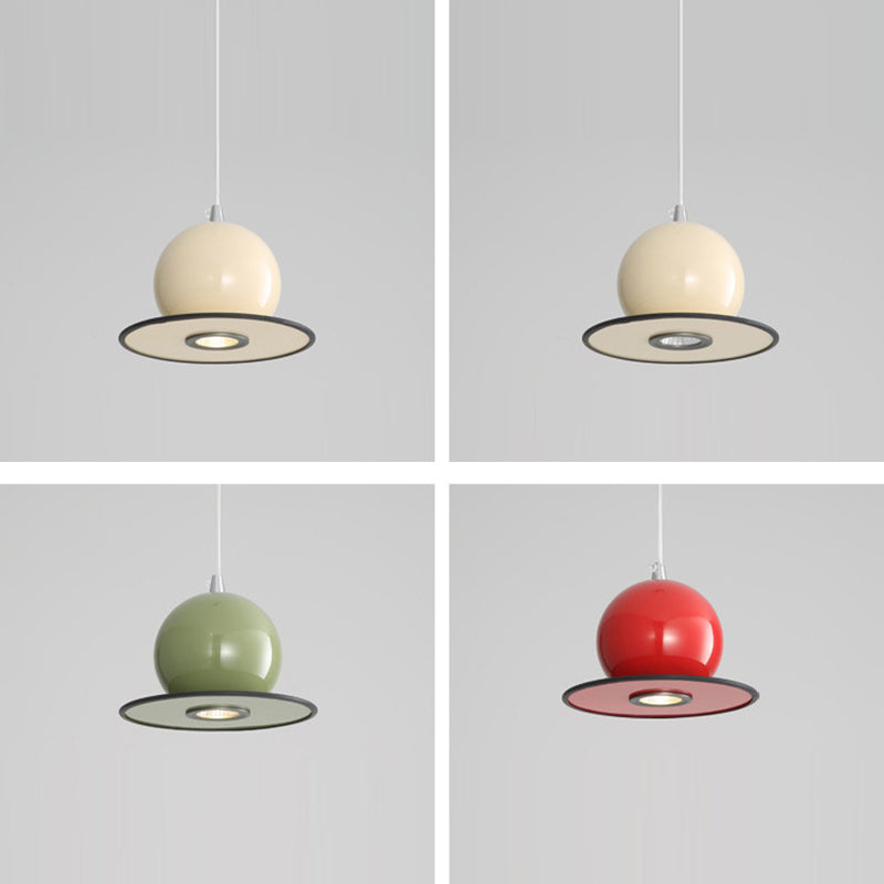 Modern Simplicity Sphere Iron 1-Light Pendant Light For Living Room
