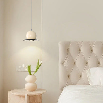 Modern Simplicity Sphere Iron 1-Light Pendant Light For Living Room