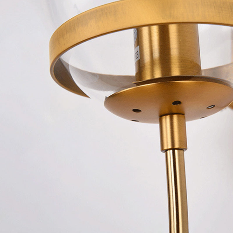 Contemporary Industrial Globe Iron Glass 1-Light Wall Sconce Lamp For Bedroom