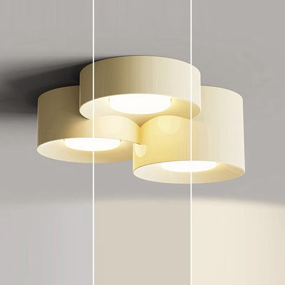 Moderne minimalistische mehrzylindrige Eisen-Acryl-LED-Deckenleuchte für das Schlafzimmer 