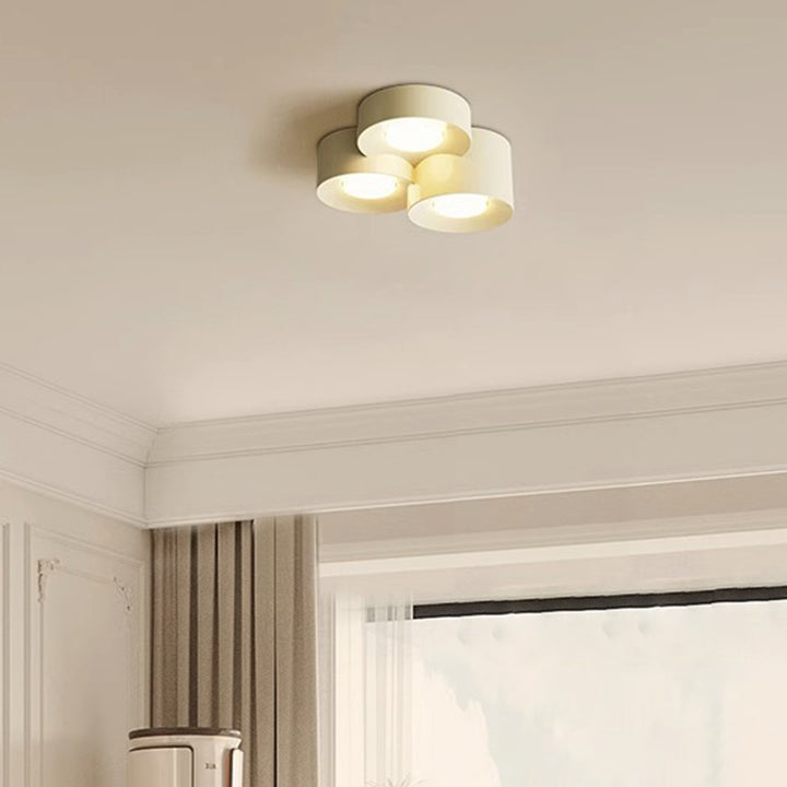 Plafonnier LED en fer acrylique à plusieurs cylindres minimaliste moderne pour chambre 