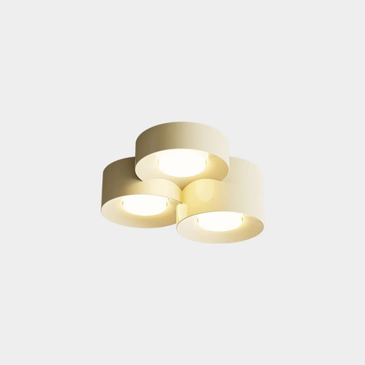 Plafonnier LED en fer acrylique à plusieurs cylindres minimaliste moderne pour chambre 