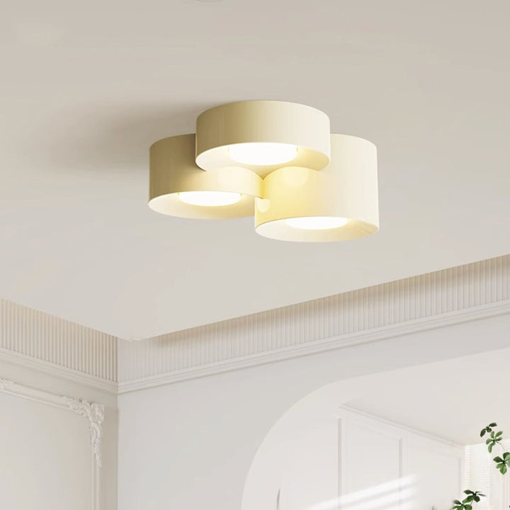 Plafonnier LED en fer acrylique à plusieurs cylindres minimaliste moderne pour chambre 
