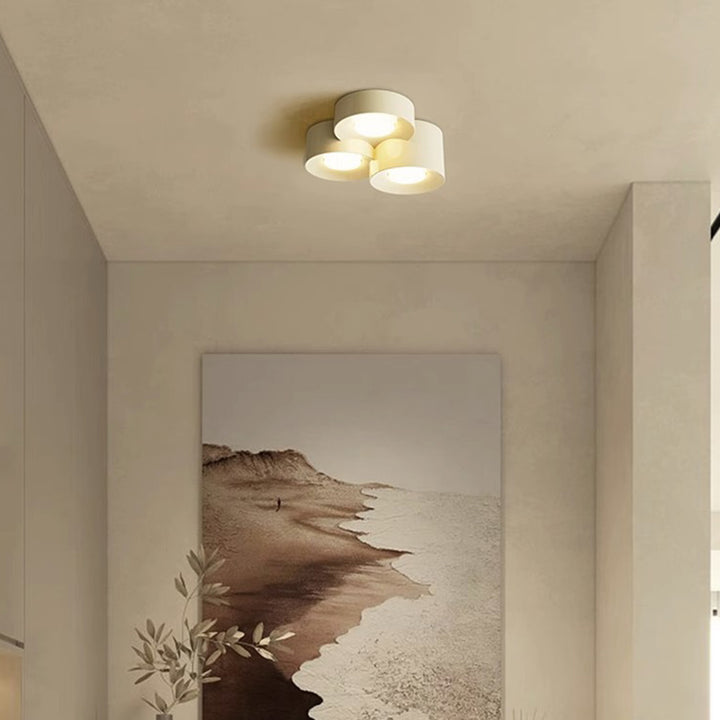 Plafonnier LED en fer acrylique à plusieurs cylindres minimaliste moderne pour chambre 