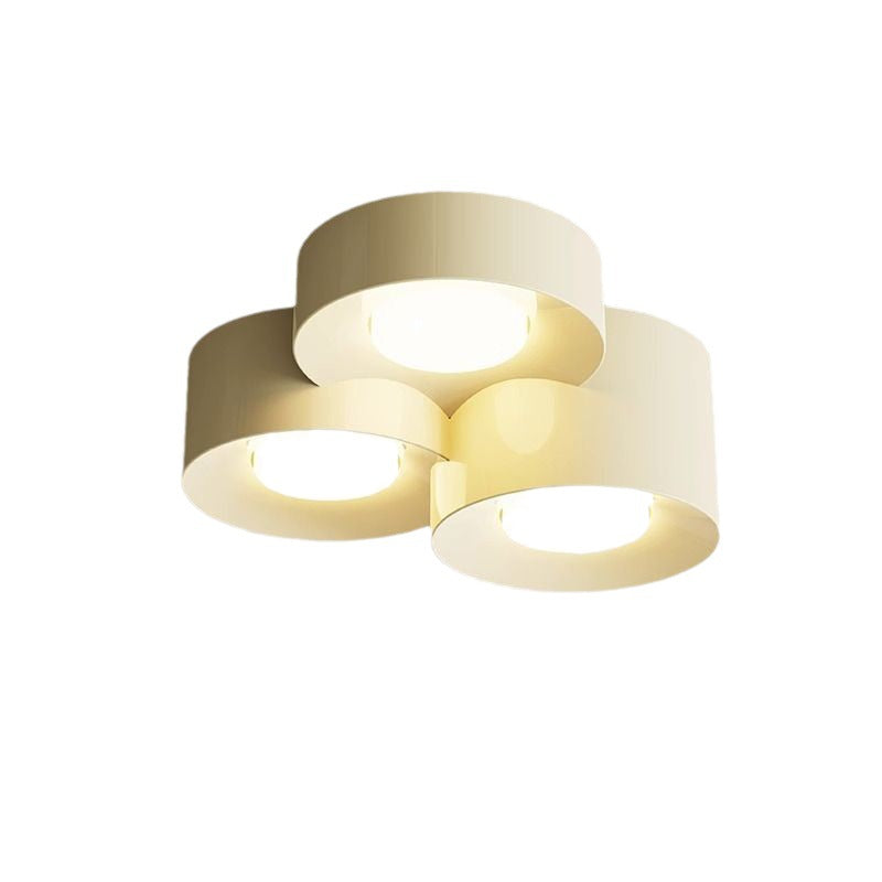 Plafonnier LED en fer acrylique à plusieurs cylindres minimaliste moderne pour chambre 
