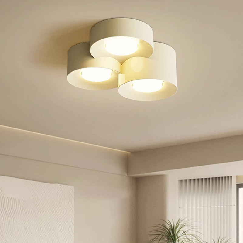 Plafonnier LED en fer acrylique à plusieurs cylindres minimaliste moderne pour chambre 