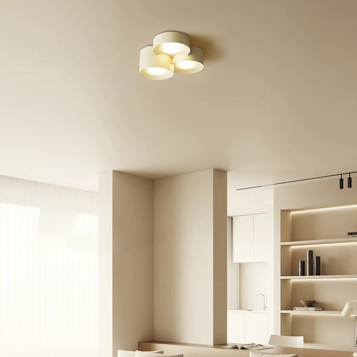 Plafonnier LED en fer acrylique à plusieurs cylindres minimaliste moderne pour chambre 