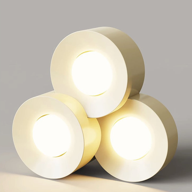 Plafonnier LED en fer acrylique à plusieurs cylindres minimaliste moderne pour chambre 