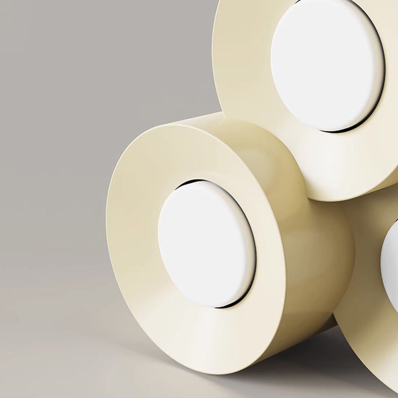 Moderne minimalistische mehrzylindrige Eisen-Acryl-LED-Deckenleuchte für das Schlafzimmer 