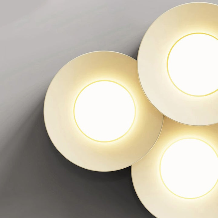 Plafonnier LED en fer acrylique à plusieurs cylindres minimaliste moderne pour chambre 