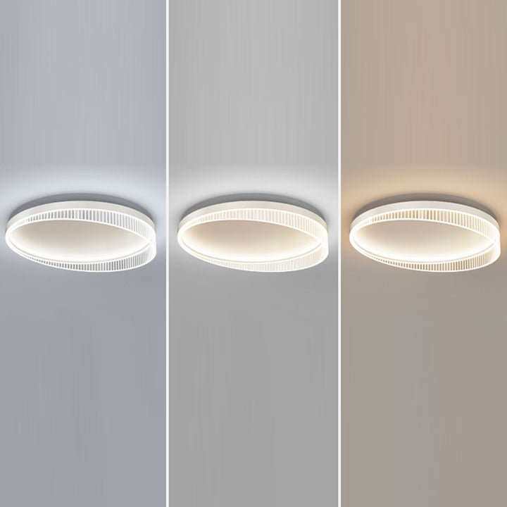 Plafonnier LED moderne de luxe rond en fer et acrylique pour chambre 