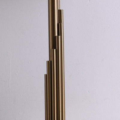 Modern Luxury Cylinder Metal Fabric 1-Light Table Lamp For Bedroom