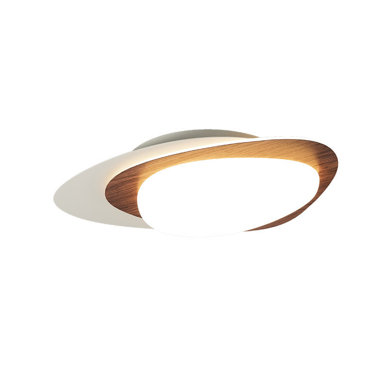 Luz de techo empotrada LED PE de hierro con forma ovalada de guijarro de simplicidad moderna para dormitorio 