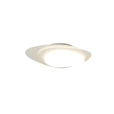 Luz de techo empotrada LED PE de hierro con forma ovalada de guijarro de simplicidad moderna para dormitorio 