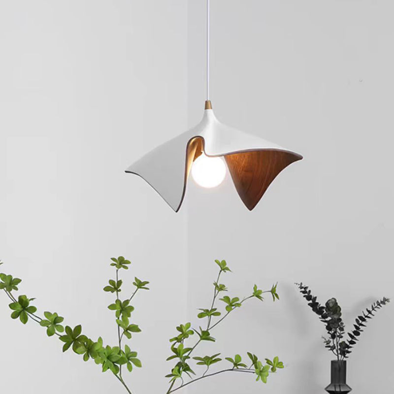 Modern Luxury Twisted Iron Resin 1-Light Pendant Light For Living Room