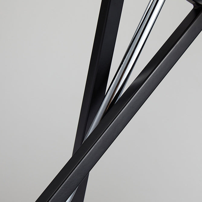 Lampe de table moderne minimaliste cylindre fer lin 1 lumière pour chambre 