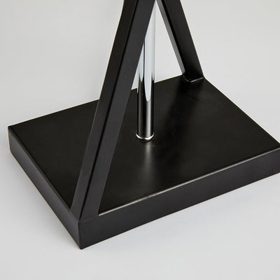 Lampe de table moderne minimaliste cylindre fer lin 1 lumière pour chambre 