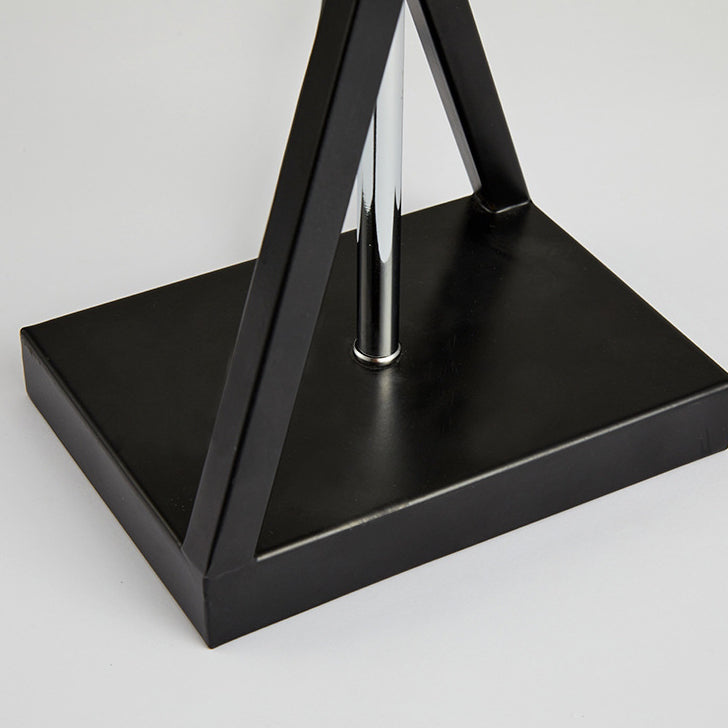 Lampe de table moderne minimaliste cylindre fer lin 1 lumière pour chambre 