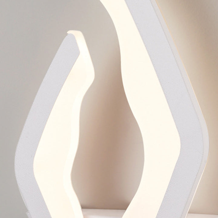 Applique murale LED en acrylique fer diamant de simplicité moderne pour chambre 