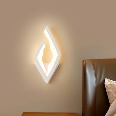 Modern Simplicity Diamond Iron Acrylic LED Wall Sconce Lamp For Bedroom