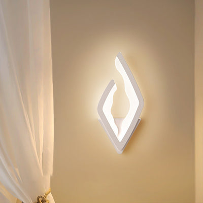 Modern Simplicity Diamond Iron Acrylic LED Wall Sconce Lamp For Bedroom