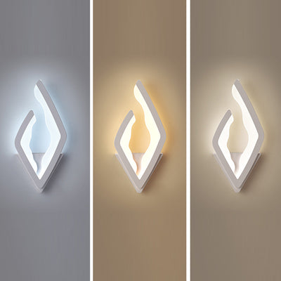 Modern Simplicity Diamond Iron Acrylic LED Wall Sconce Lamp For Bedroom