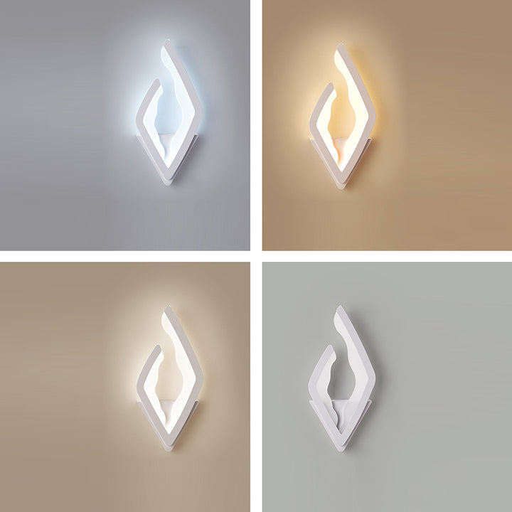 Applique murale LED en acrylique fer diamant de simplicité moderne pour chambre 