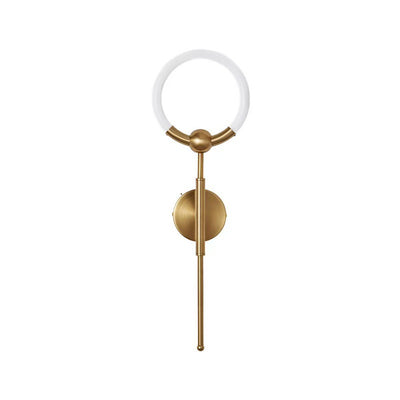Modern Luxury Circle Iron Acrylic LED Wall Sconce Lamp For Bedroom